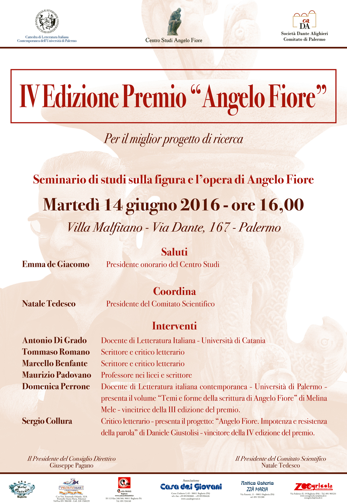 Locandina Premio Angelo Fiore